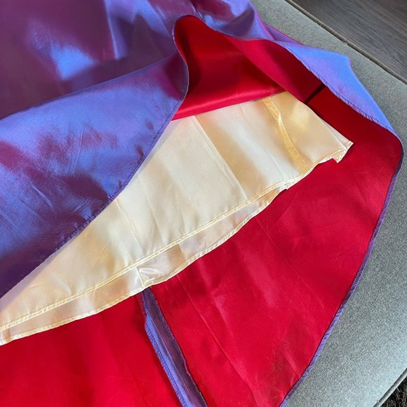 Vintage Taffeta Maxi Skirt with Train - Picture 4 of 5